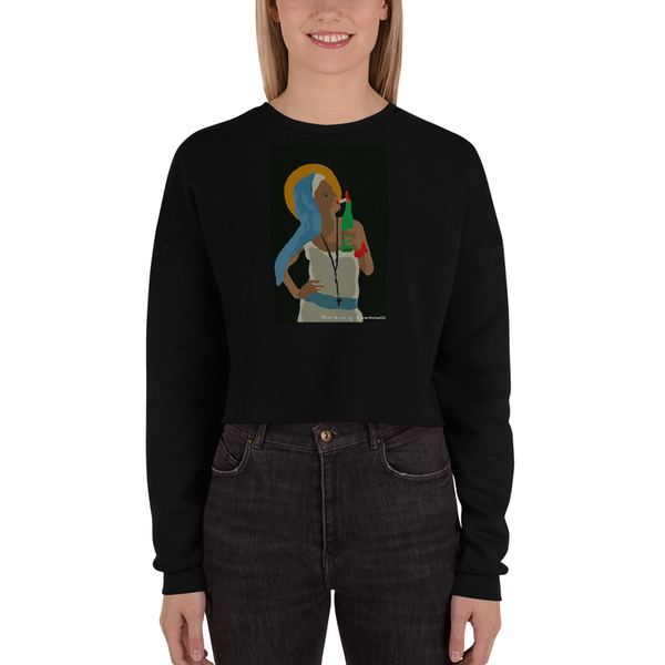 Sweatshirt court  MARIE 2.0 NOIRE | Crop Sweatshirt  MARIE 2.0 NOIRE