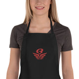 Tablier brodé RbyE Noir | Embroidered Apron RbyE Black